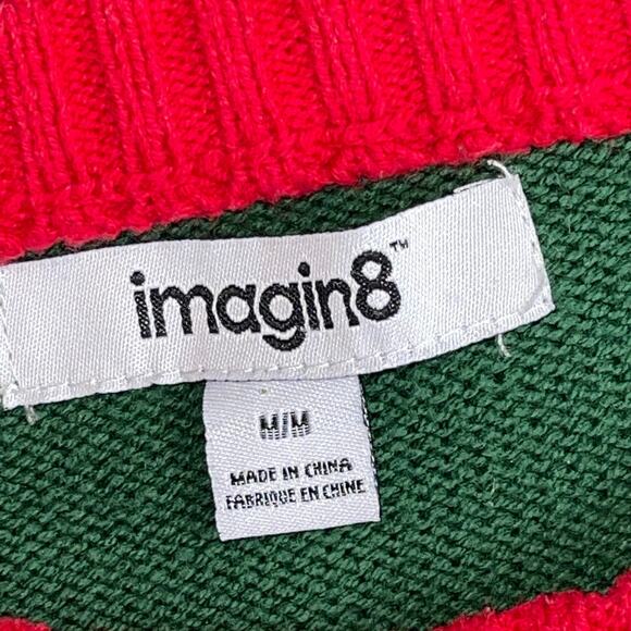 Imagin8 Magical Holiday Unicorn Ugly Christmas Sweater Size Medium - Picture 2 of 5